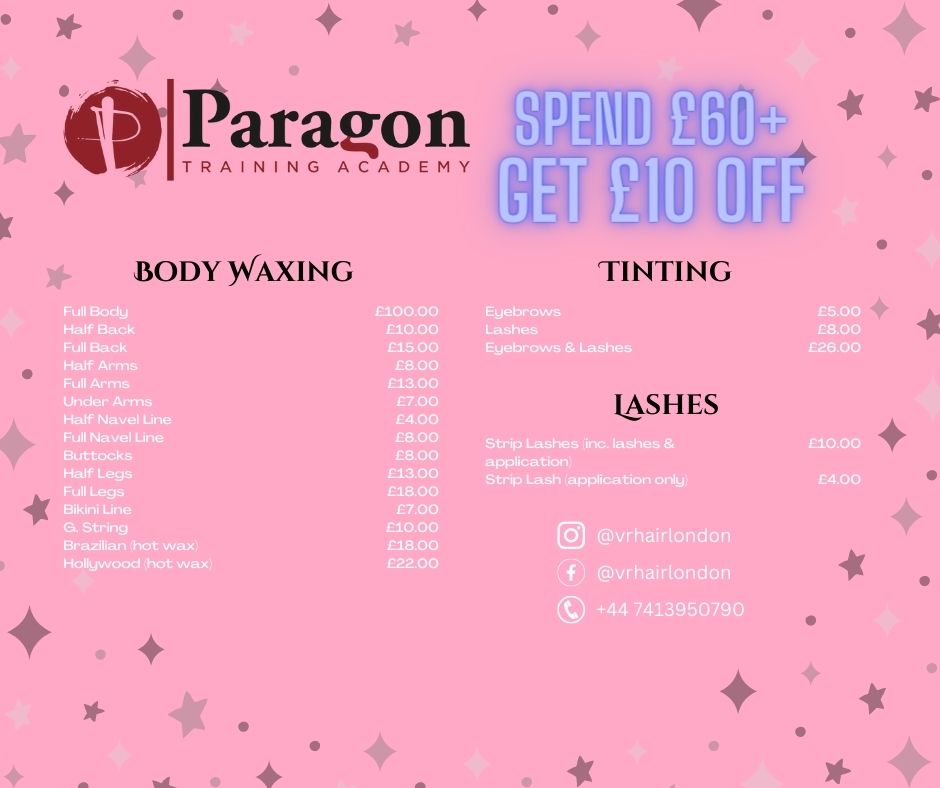 Beauty Treatments Prices 2